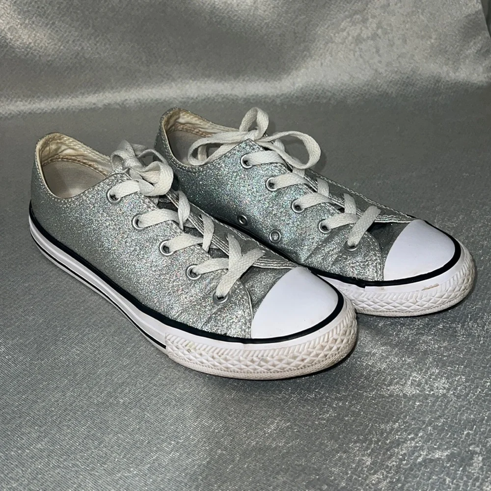 Converse All Star Glitter Sparkle Shoes Size 2